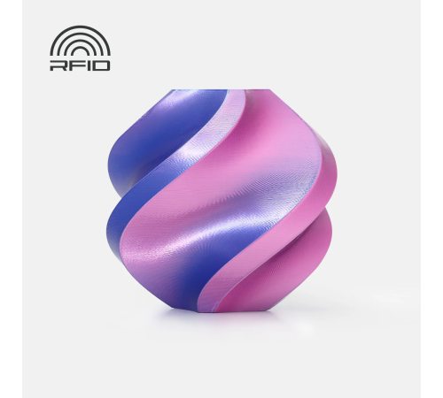 PLA Silk Dual Color - Filament with spool Neon City (Blue-Magenta)