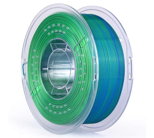 ELEGOO Silk PLA Filament 1.75mm Colored 1KG - Silk Blue Green