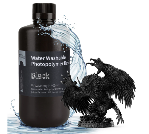 ELEGOO Water-washable Resin Colored 1KG - #Black