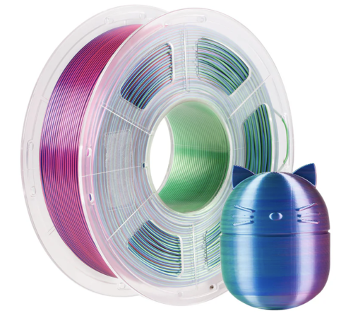 Anycubic PLA Silk Dual/Tri-Color Blue Green Purple - 1KG