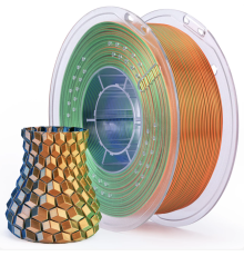 ELEGOO Silk PLA Filament 1.75mm Colored 1KG - Silk Blue Green Orange