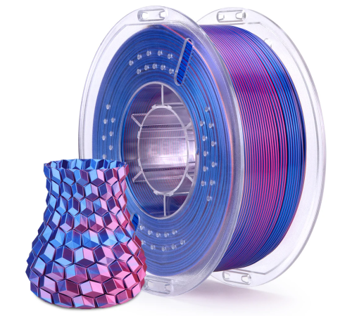 ELEGOO PLA Filament 1.75mm Colored 1KG - Silk Blue Purple