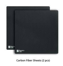 Комплект текстурованих плівок Carbon Fiber Sheets (2шт) для 3Д-принтера Bambu Lab A1 mini