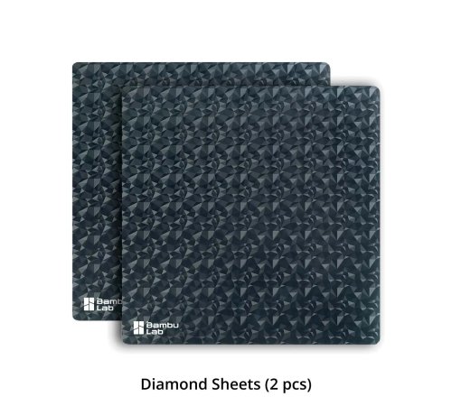 Комплект текстурованих плівок Diamond Sheets (2шт) для 3Д-принтера Bambu Lab X1 & P1 Series, A1 (оригінал, FAP018)